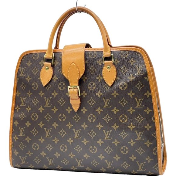 💯 Authentic Louis Vuitton Business Bag Rivoli Brown Monogram - Picture 1 of 13